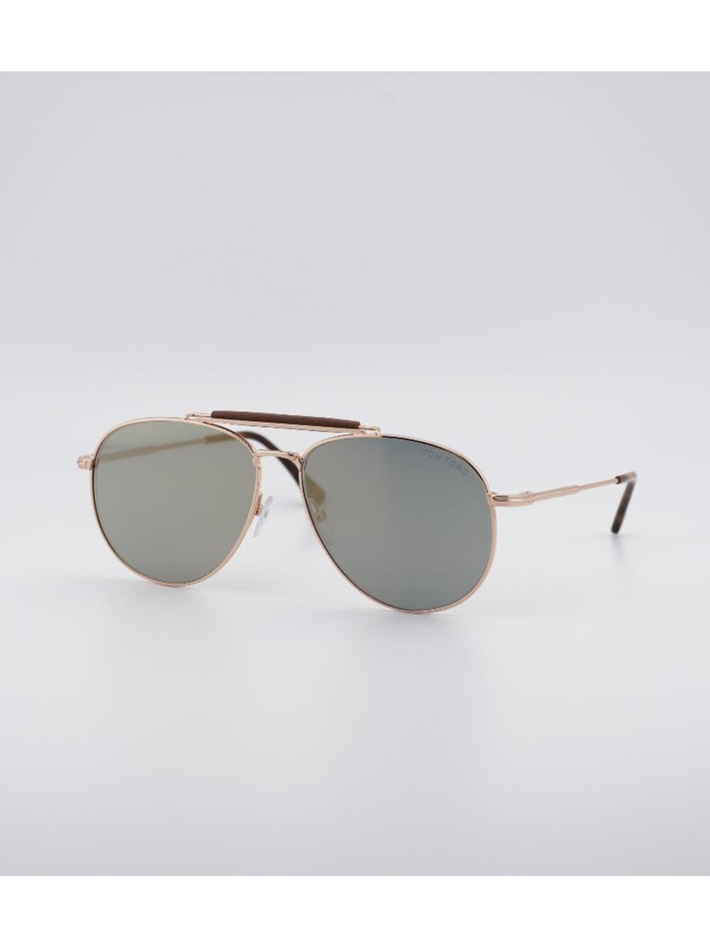 Tom Ford TF0536 SEAN 28C Sunglasses Gold Aviator Frame, Brown Lenses